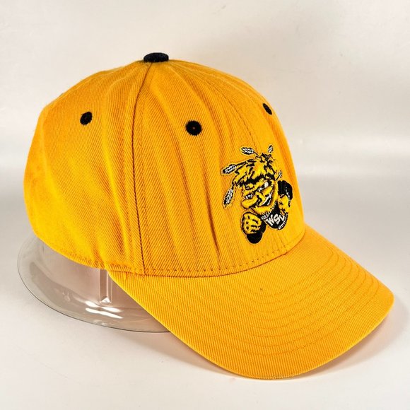 Vtg Wichita State Shockers NCAA Fitted 7 1/2 Cap Hat Zephyr Logo Mens WSU 90s - Picture 6 of 16